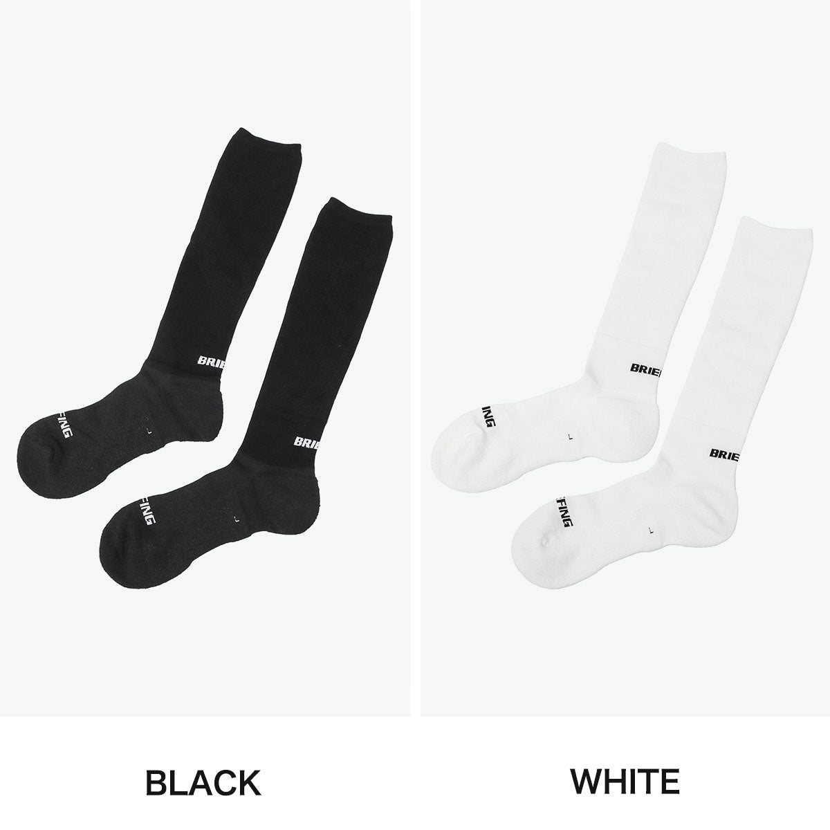 ブリーフィング BRIEFING 日本正規品 靴下 ソックス メンズ 男性 ハイソックス スポーツ 夏用 ブランド 消臭 綿 通気性 日本製 MEN’S WASHI×CORDURA(R) HIGH SOCKS BRG261MD4 (BLACK) BLACK