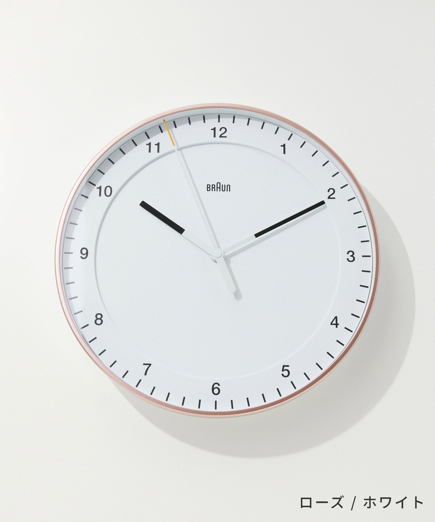 ブラウン BRAUN ブラウン BRAUN Wall Clock ウォールクロック BC17 掛け時計 直径30cm ユニセックス 時計 ブラック グレー ローズ/ホワイト ホワイト 【返品不可商品】