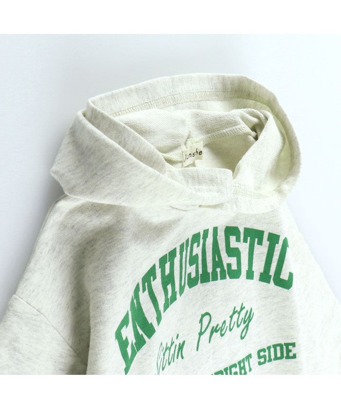 ブランシェス BRANSHES フード付きミニ丈ワンピース