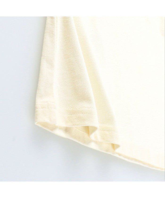 ブランシェス BRANSHES 【WEB限定/DRC】肩フリル綿100%長袖Tシャツ ロンT