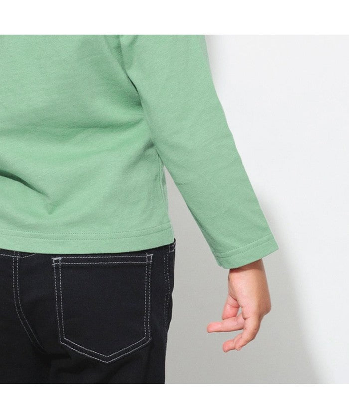 ブランシェス BRANSHES 【WEB限定/DRC】綿100%バックリボンつき長袖Tシャツ ロンT