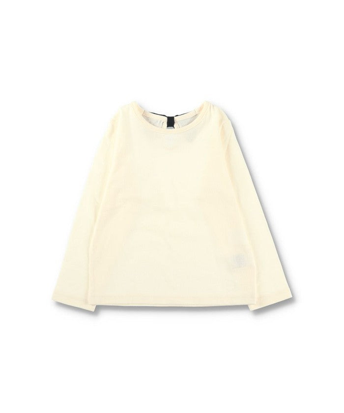 ブランシェス BRANSHES 【WEB限定/DRC】綿100%バックリボンつき長袖Tシャツ ロンT