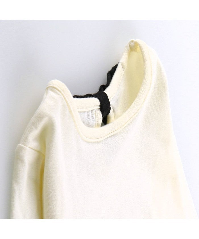 ブランシェス BRANSHES 【WEB限定/DRC】綿100%バックリボンつき長袖Tシャツ ロンT