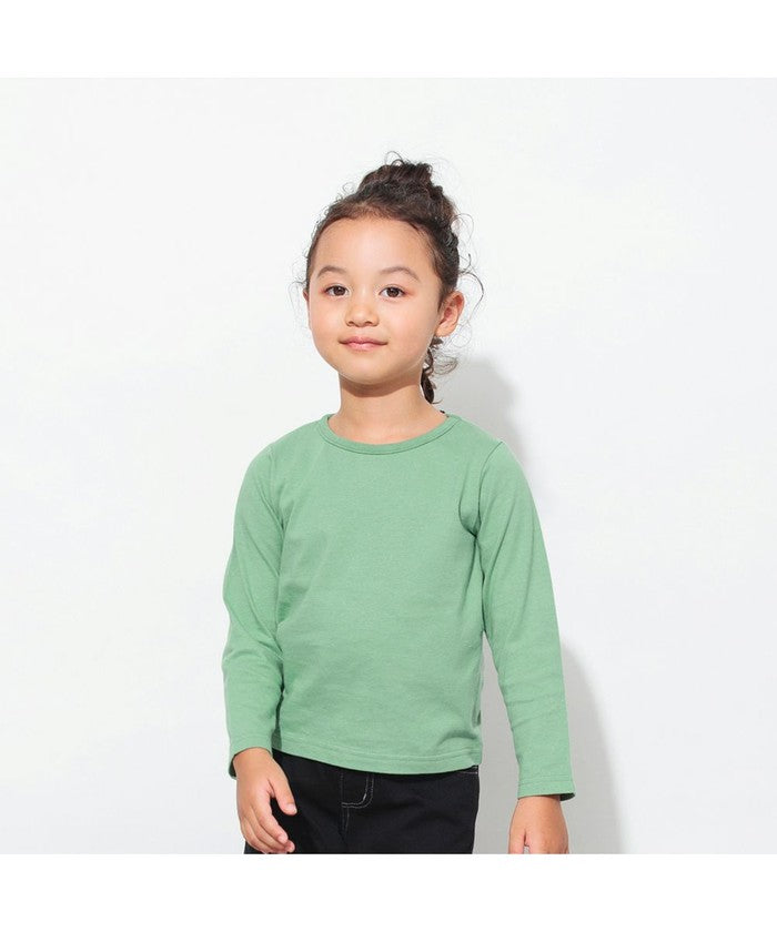 ブランシェス BRANSHES 【WEB限定/DRC】綿100%バックリボンつき長袖Tシャツ ロンT