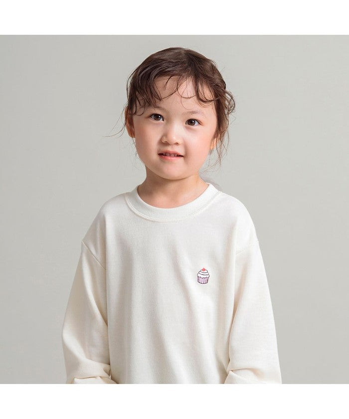 ブランシェス BRANSHES 【WEB限定/DRC/やわらか薄手裏毛】ワンポイント刺しゅうトレーナー