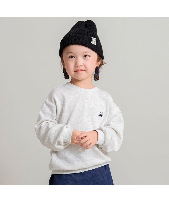 ブランシェス BRANSHES 【WEB限定/DRC/やわらか薄手裏毛】ワンポイント刺しゅうトレーナー