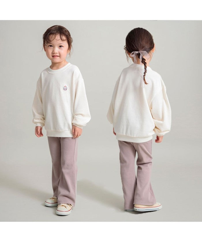 ブランシェス BRANSHES 【WEB限定/DRC/やわらか薄手裏毛】ワンポイント刺しゅうトレーナー