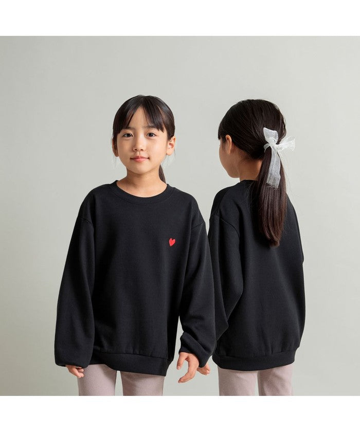 ブランシェス BRANSHES 【WEB限定/DRC/やわらか薄手裏毛】ワンポイント刺しゅうトレーナー