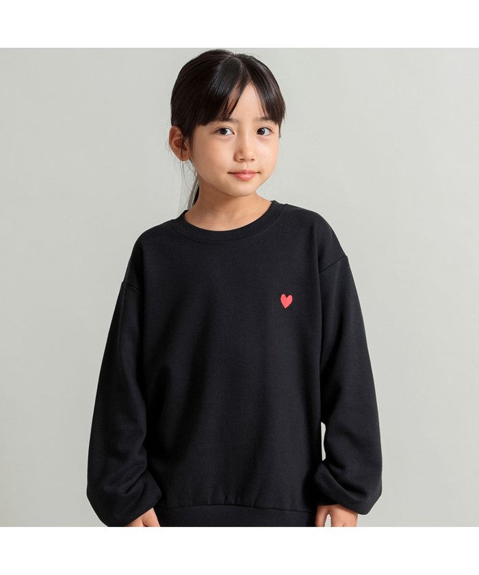 ブランシェス BRANSHES 【WEB限定/DRC/やわらか薄手裏毛】ワンポイント刺しゅうトレーナー