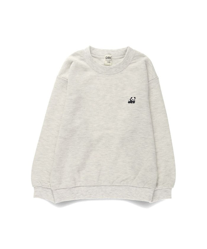 ブランシェス BRANSHES 【WEB限定/DRC/やわらか薄手裏毛】ワンポイント刺しゅうトレーナー