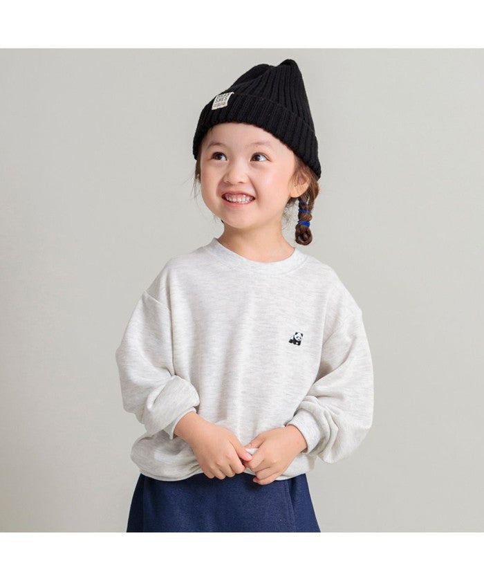 ブランシェス BRANSHES 【WEB限定/DRC/やわらか薄手裏毛】ワンポイント刺しゅうトレーナー