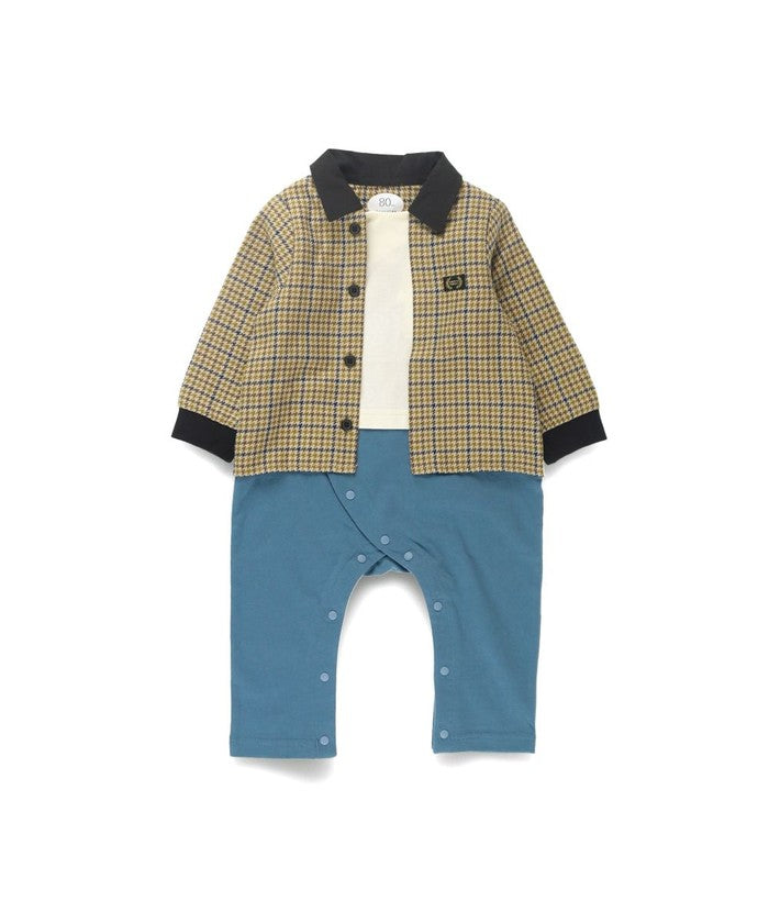 ブランシェス BRANSHES 20/ー天竺/先染めチェック柄 【お揃い】長袖CA