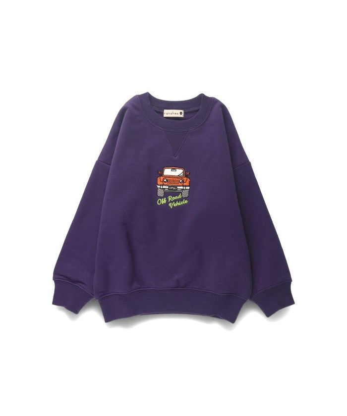 ブランシェス BRANSHES 【あったか】裏起毛車モチーフトレーナー