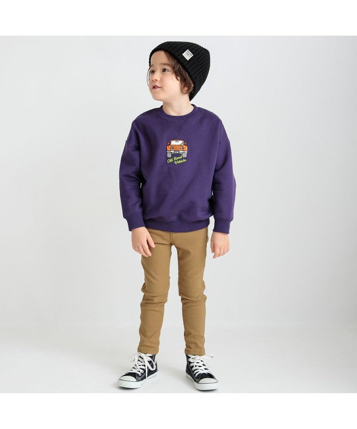 ブランシェス BRANSHES 【あったか】裏起毛車モチーフトレーナー