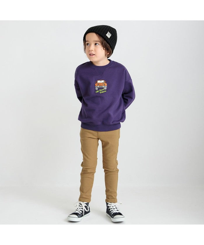 ブランシェス BRANSHES 【あったか】裏起毛車モチーフトレーナー