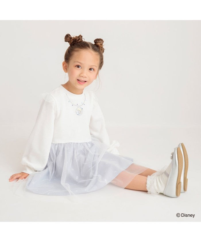 布蘭西斯 BRANSHES 【DisneyCollection/迪士尼系列】內刷毛薄紗拼接連衣裙