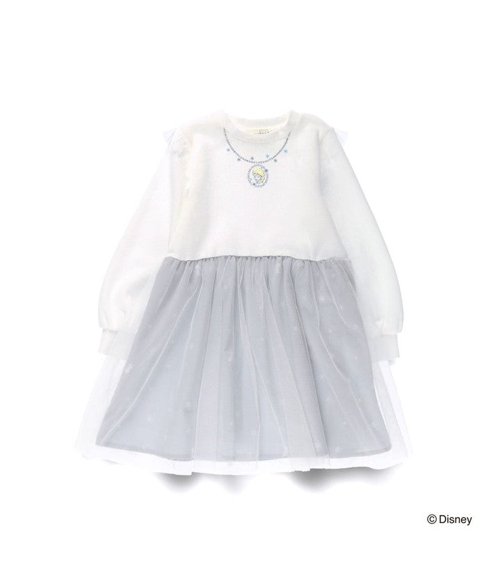 布蘭西斯 BRANSHES 【DisneyCollection/迪士尼系列】內刷毛薄紗拼接連衣裙