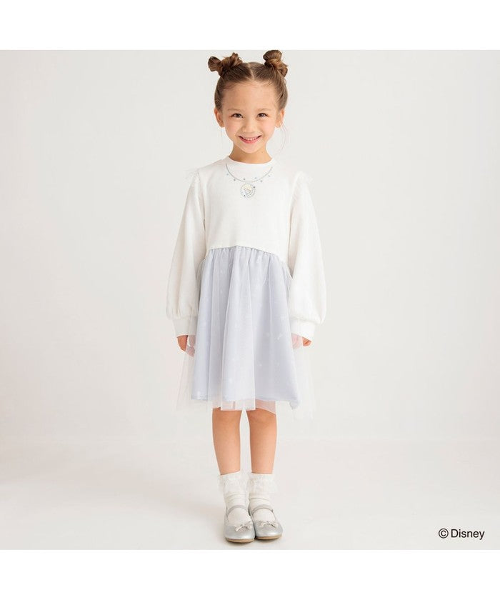 布蘭西斯 BRANSHES 【DisneyCollection/迪士尼系列】內刷毛薄紗拼接連衣裙