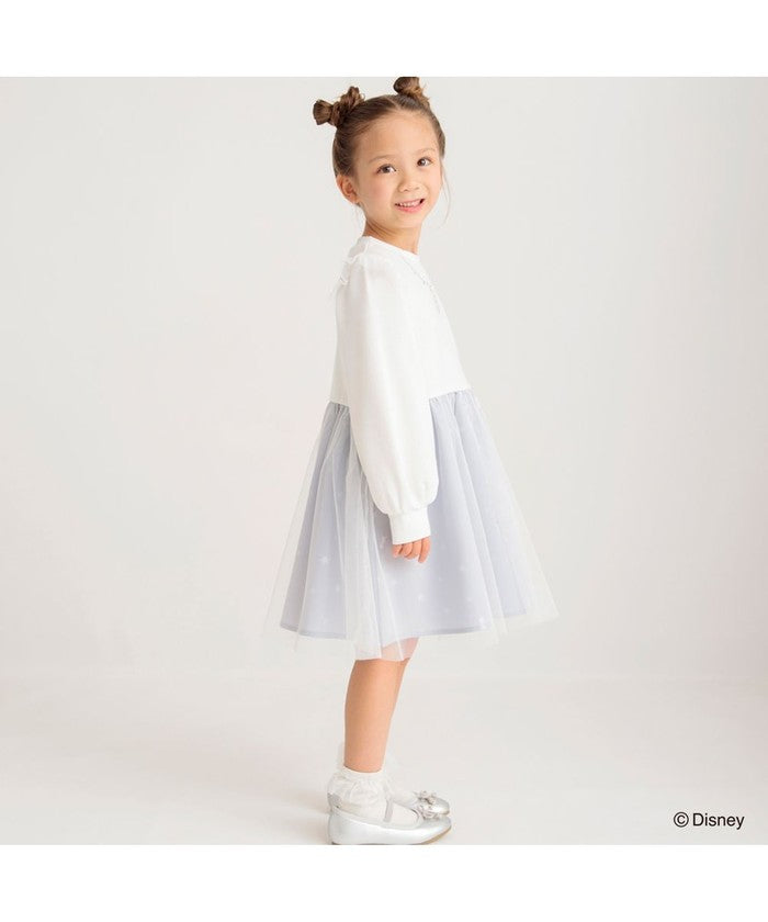 布蘭西斯 BRANSHES 【DisneyCollection/迪士尼系列】內刷毛薄紗拼接連衣裙