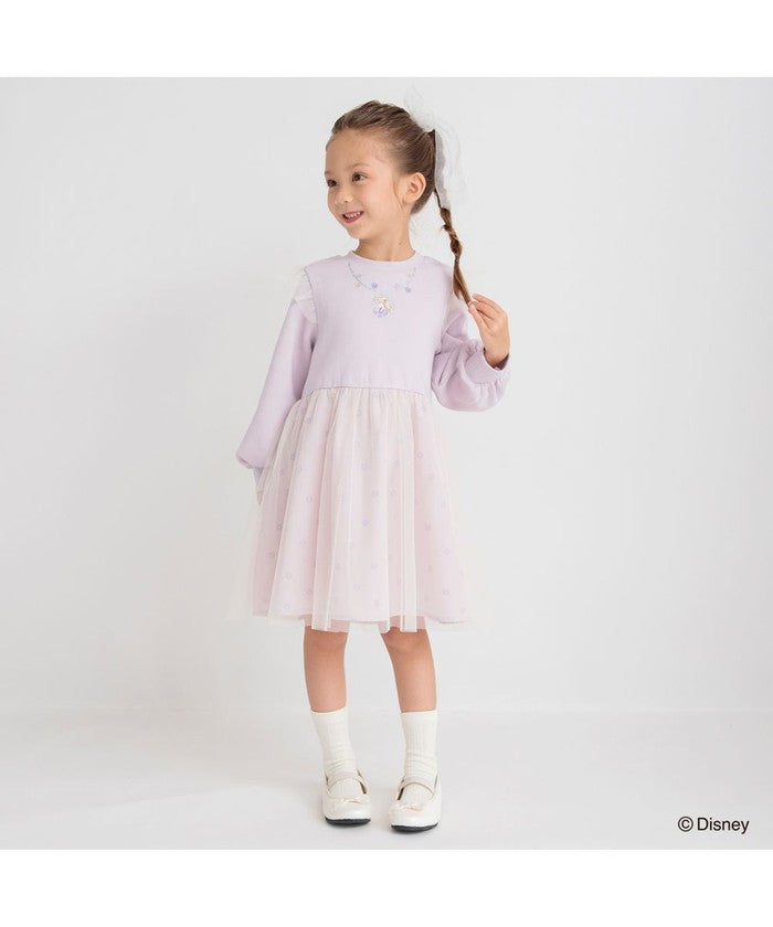 布蘭西斯 BRANSHES 【DisneyCollection/迪士尼系列】內刷毛薄紗拼接連衣裙