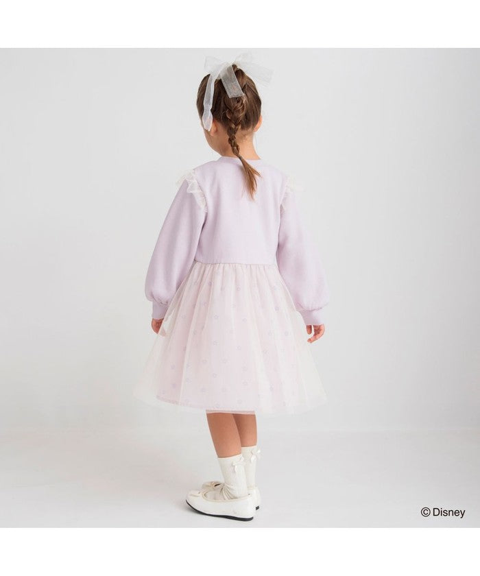 布蘭西斯 BRANSHES 【DisneyCollection/迪士尼系列】內刷毛薄紗拼接連衣裙