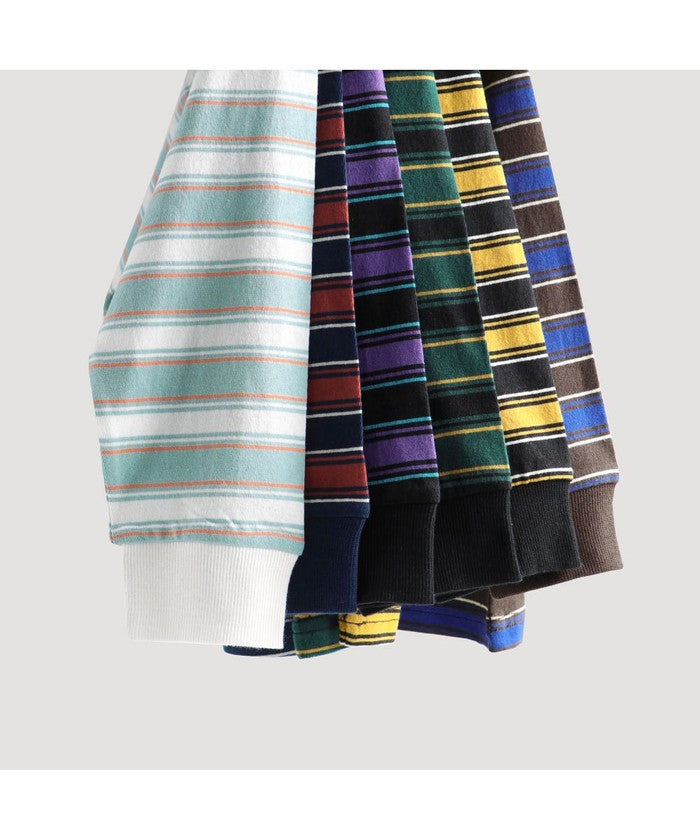 ブランシェス BRANSHES 【DRC/お肌に嬉しい綿100%】マルチボーダー長袖Tシャツ