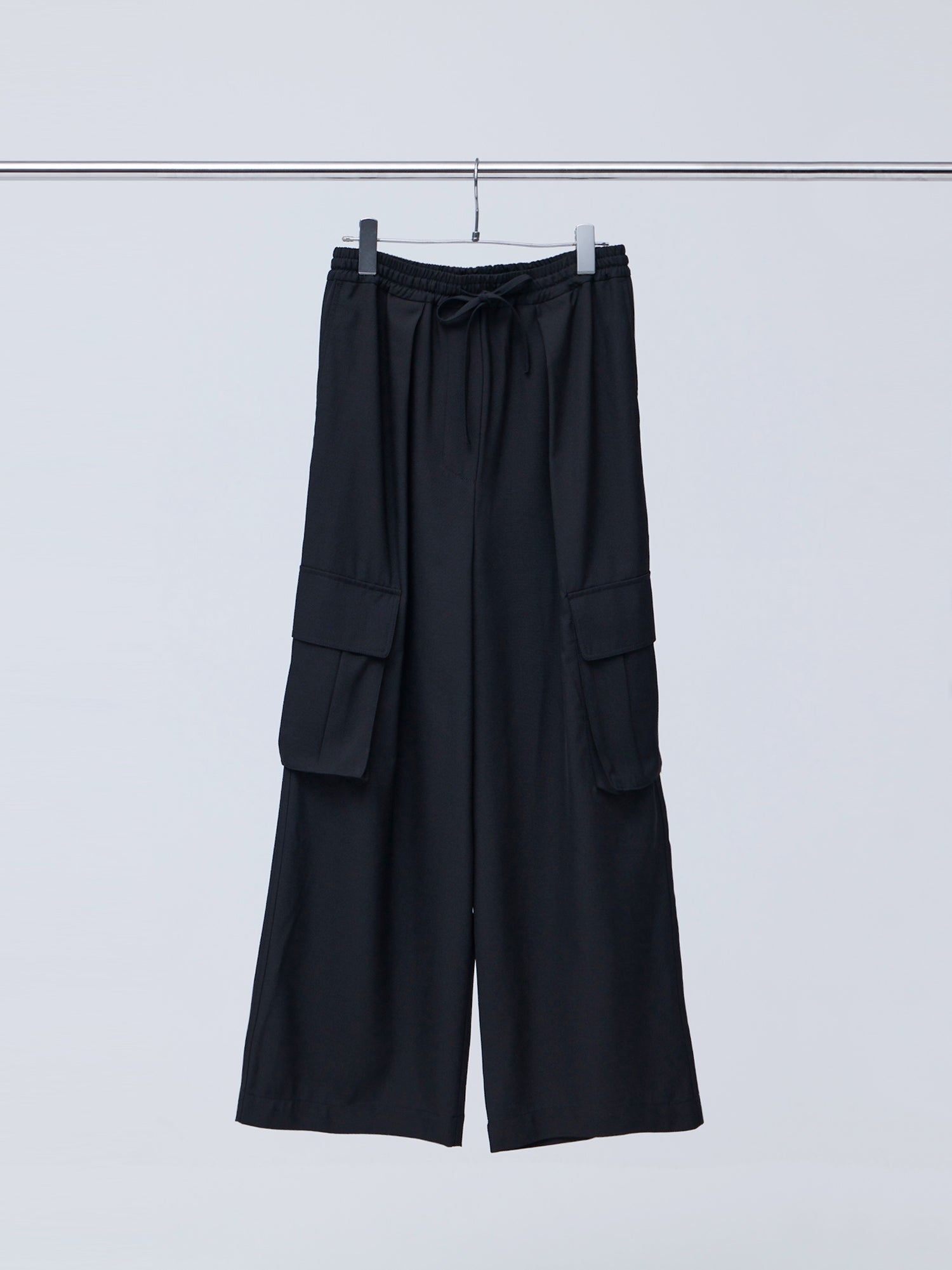 ブラウンアンドストリート Brown&Street さらさらカーゴパンツ (ブラック) ブラック