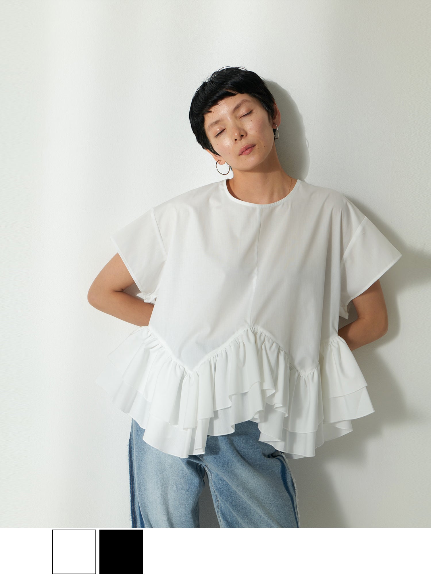 ブラウンアンドストリート Brown&Street サマーフェアリーブラウス (ホワイト) ホワイト