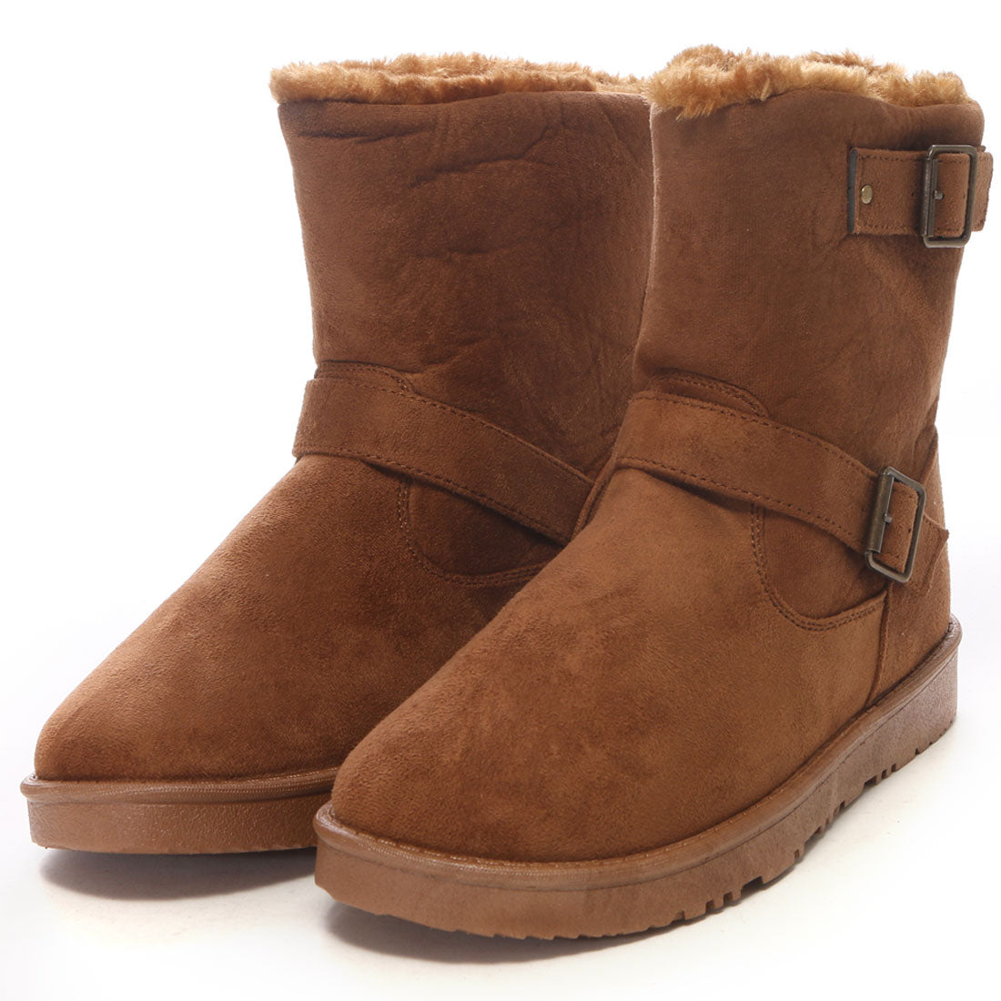 BRACCIANO Men's Shearling Boots, Engineer Shearling Boots with Secret In-Heel