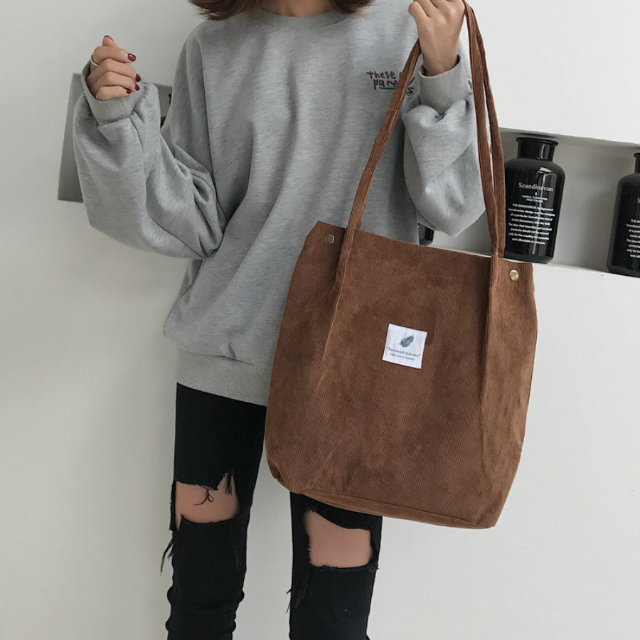 ベストストア Beststore レディースファッション通販バッグ トートバッグ レディースコーデュロイ ショルダーバッグかわいい/ おしゃれ/ 通学 /おすすめ / 大人気/人気/トートバック