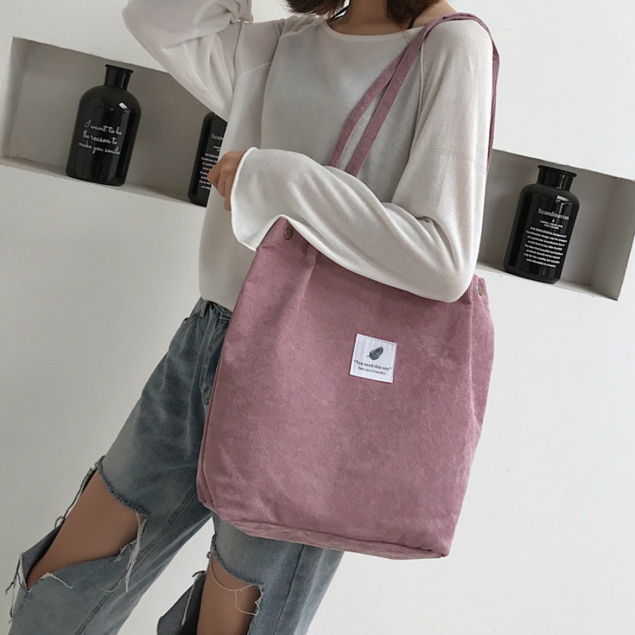 ベストストア Beststore レディースファッション通販バッグ トートバッグ レディースコーデュロイ ショルダーバッグかわいい/ おしゃれ/ 通学 /おすすめ / 大人気/人気/トートバック