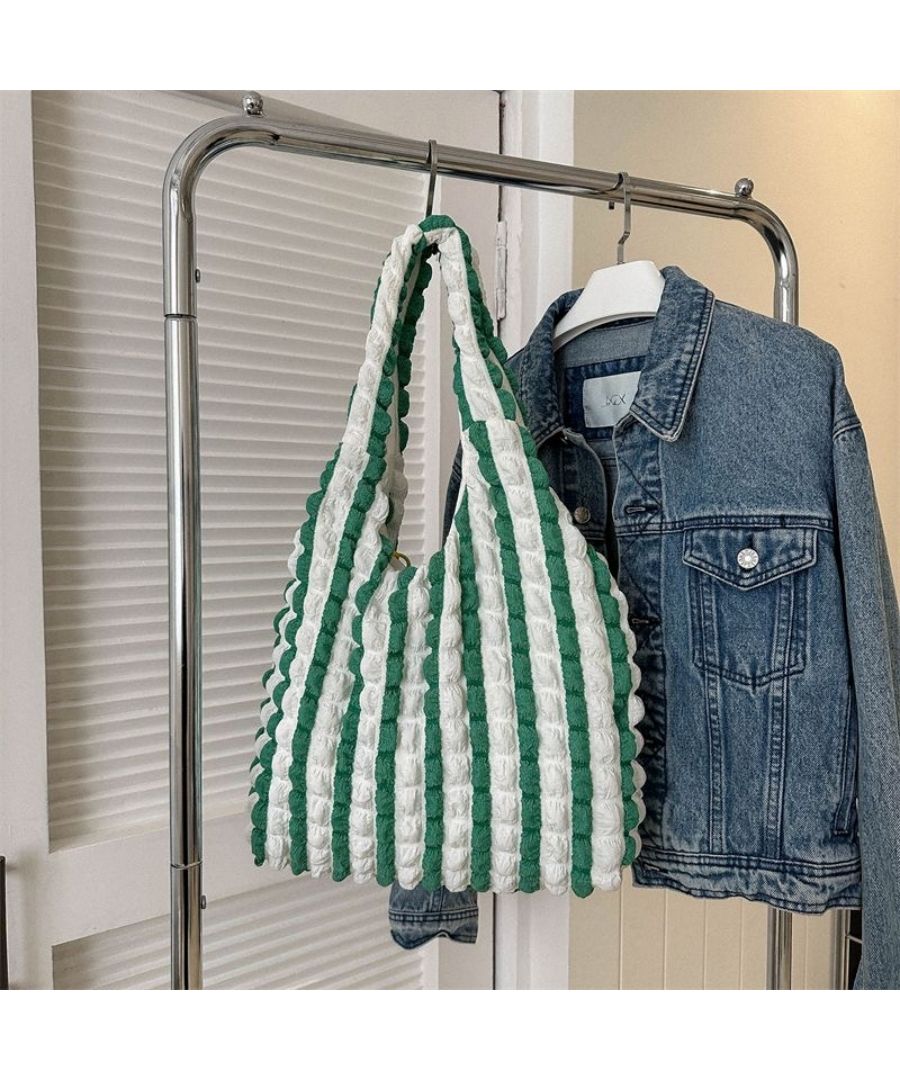 Beststore Popcorn Tote Bag Bag Pocopoco Bag Poko Poko Korean Fashion Puff Embossed Eco Bag Women's Shoulder Bag Adult Cute Waffle Style Bag