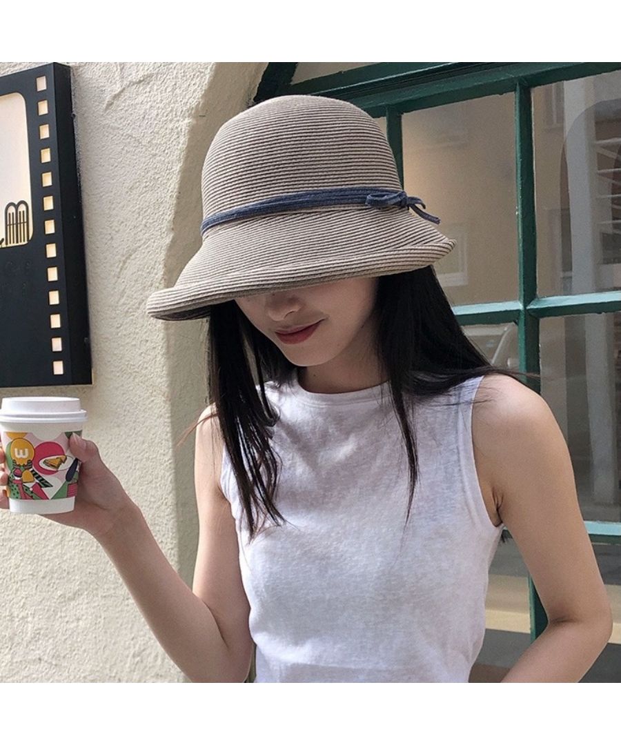 最佳商店 Beststore 麥稈帽 女士 可折疊 寬邊麥稈帽 uv防護 遮陽帽 遮陽帽 寬邊帽 草帽 帽子 可折疊帽子 時尚 大號