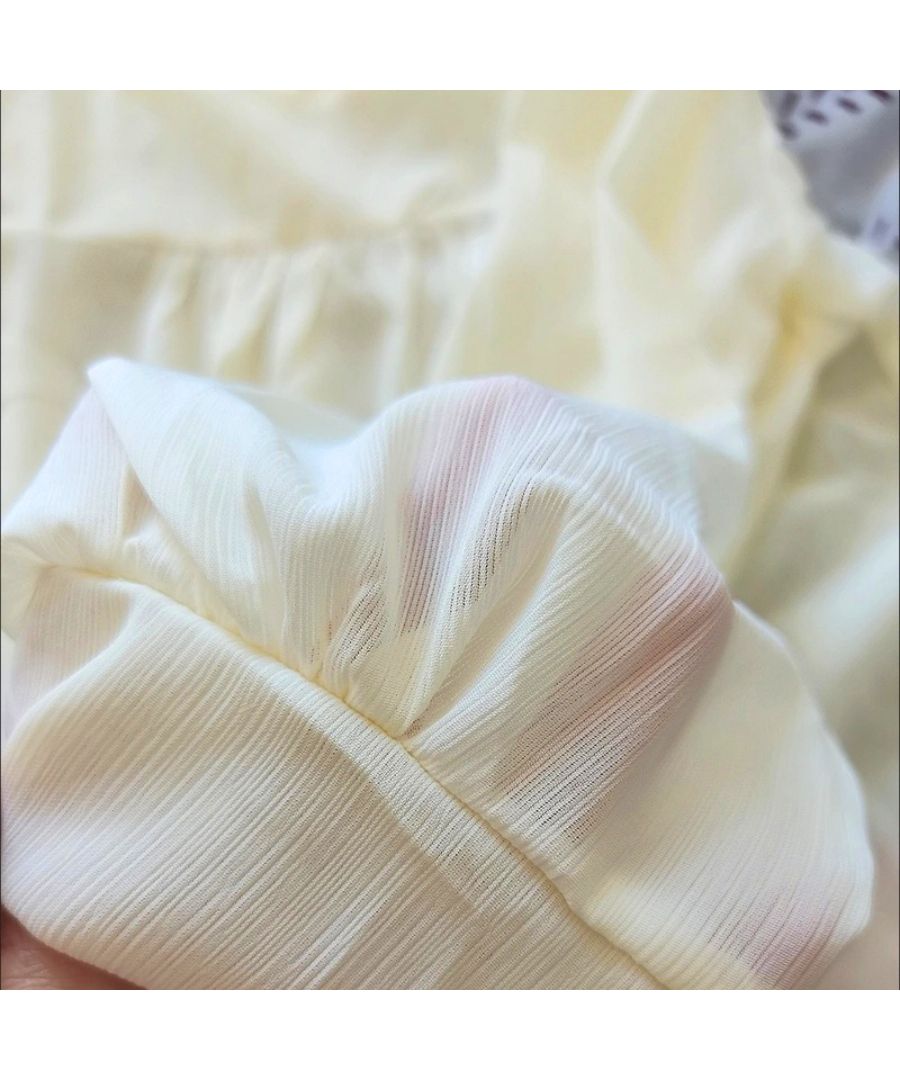 Beststore Tops Blouse Chiffon Blouse Sheer Blouse Volume Long Sleeve Blouse Square Neck Office Casual Shirt Ruffle Sheerness Korean Fashion Sea