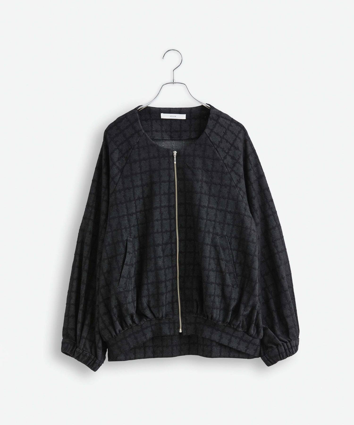 ケレン Kelen 「KELEN/ケレン」ジャカードノーカラージャケット (GREEN) GREEN