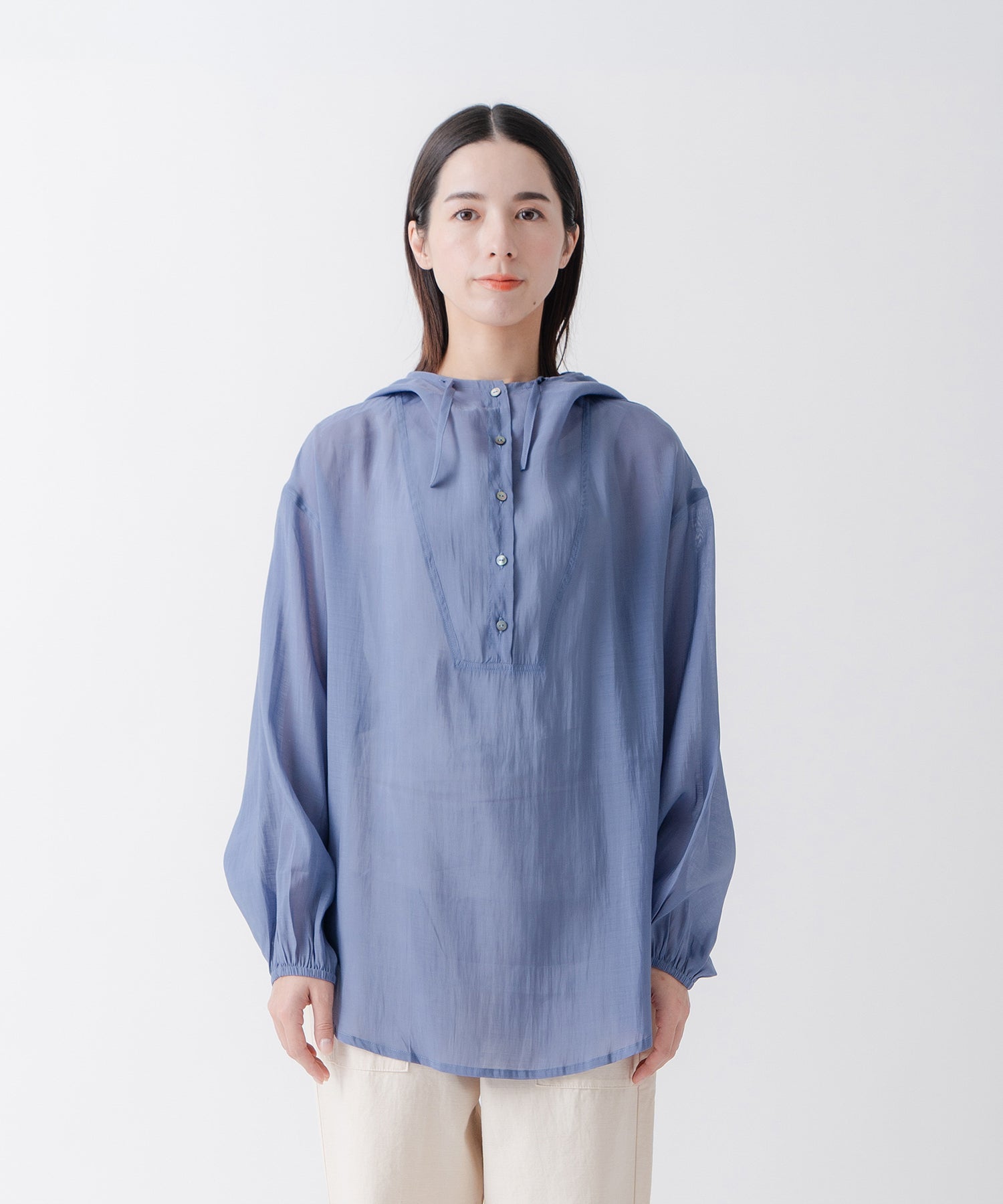 ケレン Kelen 「KELEN/ケレン」シアーアノラックトップス (SMOKEBLUE) SMOKEBLUE