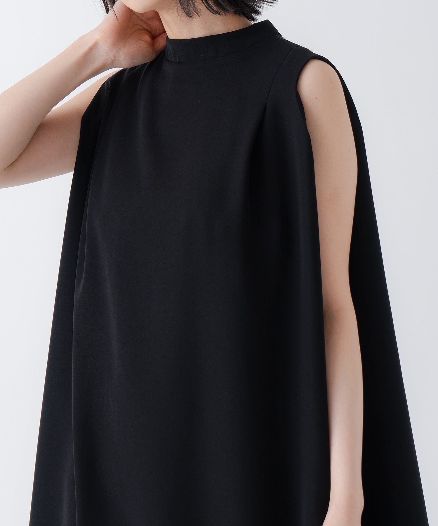 ホワイト whyto. 「WHYTO./ホワイト」タックフレアドレス (NAVY) NAVY