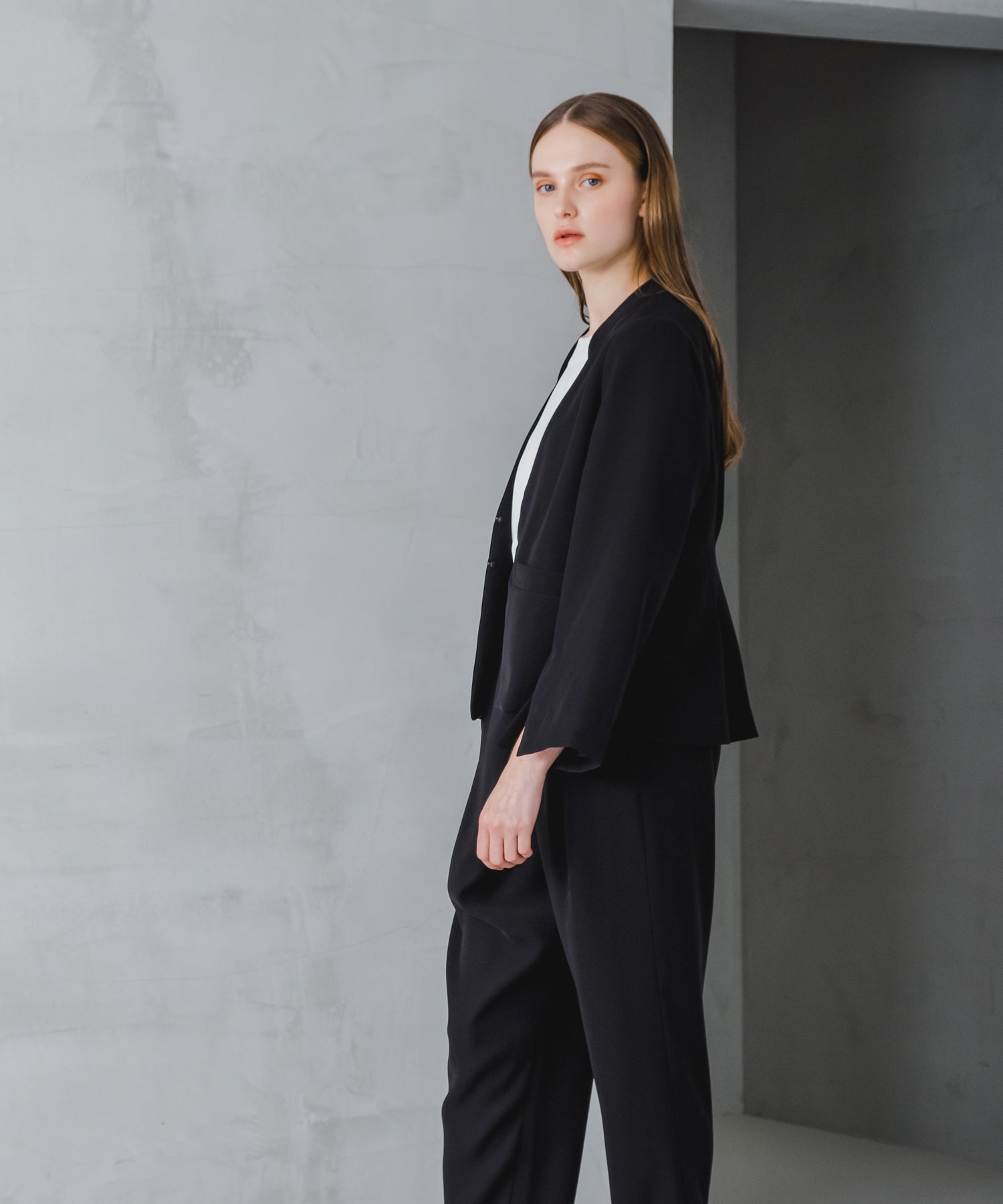 ホワイト whyto. 「WHYTO./ホワイト」スリットスリーブジャケット (NAVY) NAVY