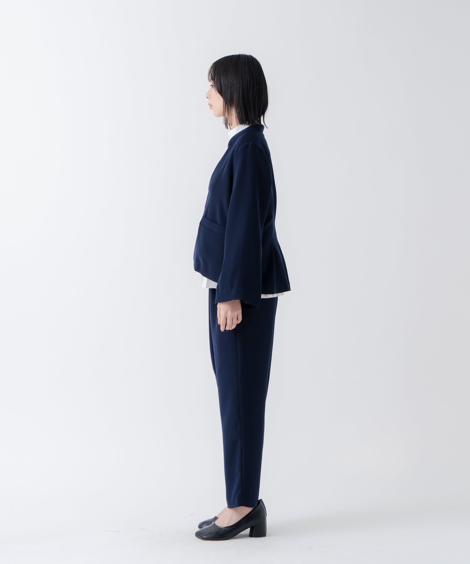 ホワイト whyto. 「WHYTO./ホワイト」スリットスリーブジャケット (NAVY) NAVY