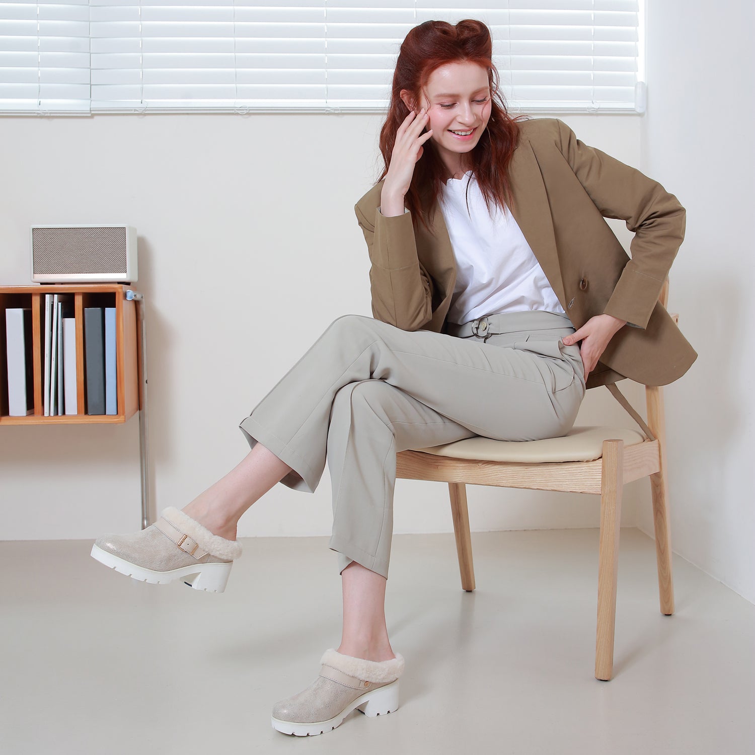 ブソラ bussola ブソラ本革ファーサボ (Gold) Gold