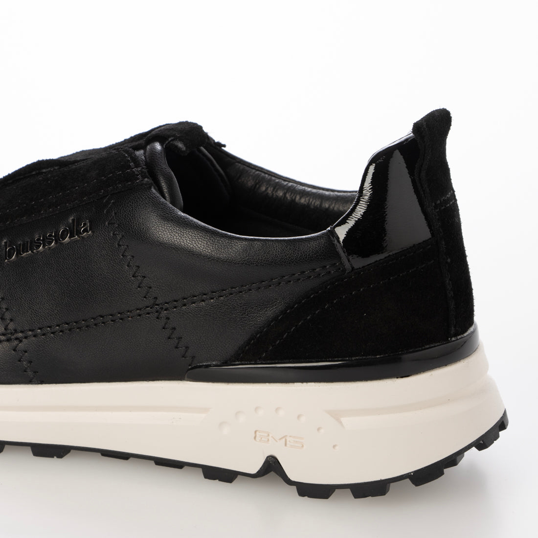 ブソラ bussola 撥水スリッポンスニーカー (ブラックコンビ) ブラックコンビ