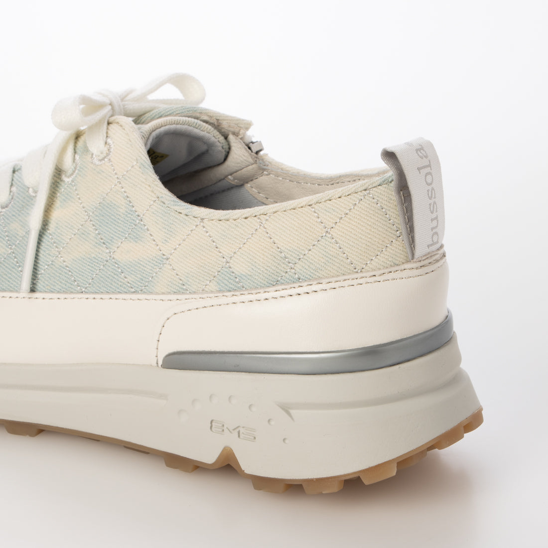 ブソラ bussola bussola ブソラ BMS キルティングレースアップスニーカー(DenimBule) (DenimBule) DenimBule