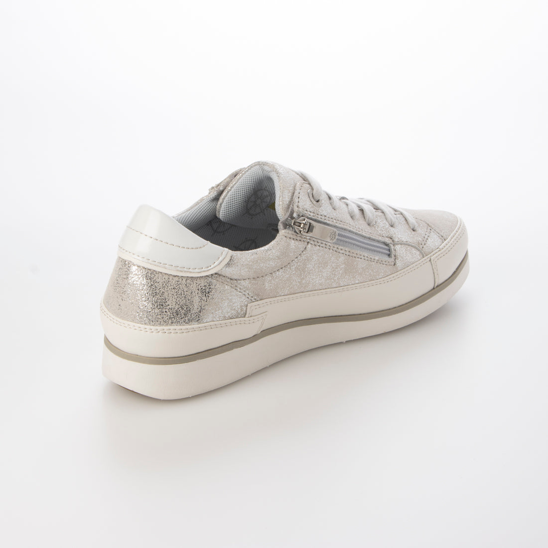 ブソラ bussola 撥水レースアップスニーカー (シルバー) シルバー