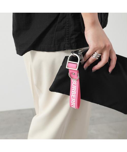 バーバリー BURBERRY BURBERRY キーリング LOGO KEY CHAIN 8071076 A8407 (BUBBLEGUM-PINK/ピンク) BUBBLEGUM-PINK/ピンク