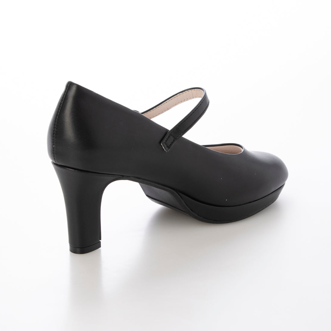 バイアシナガオジサン by あしながおじさん 厚底ストラップパンプス (ブラック) ブラック