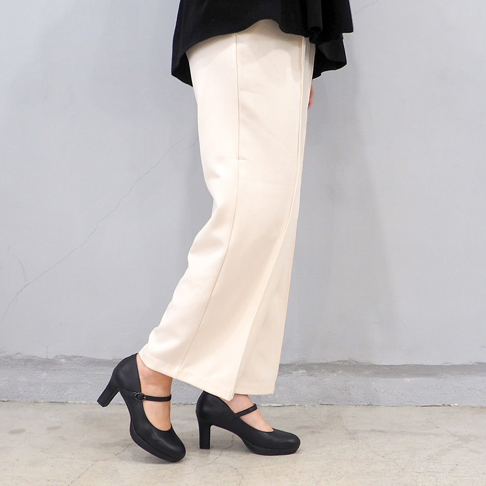 バイアシナガオジサン by あしながおじさん 厚底ストラップパンプス (ブラック) ブラック