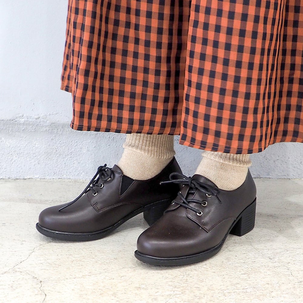 バイアシナガオジサン by あしながおじさん カジュアルレースアップシューズ (コーヒー) コーヒー