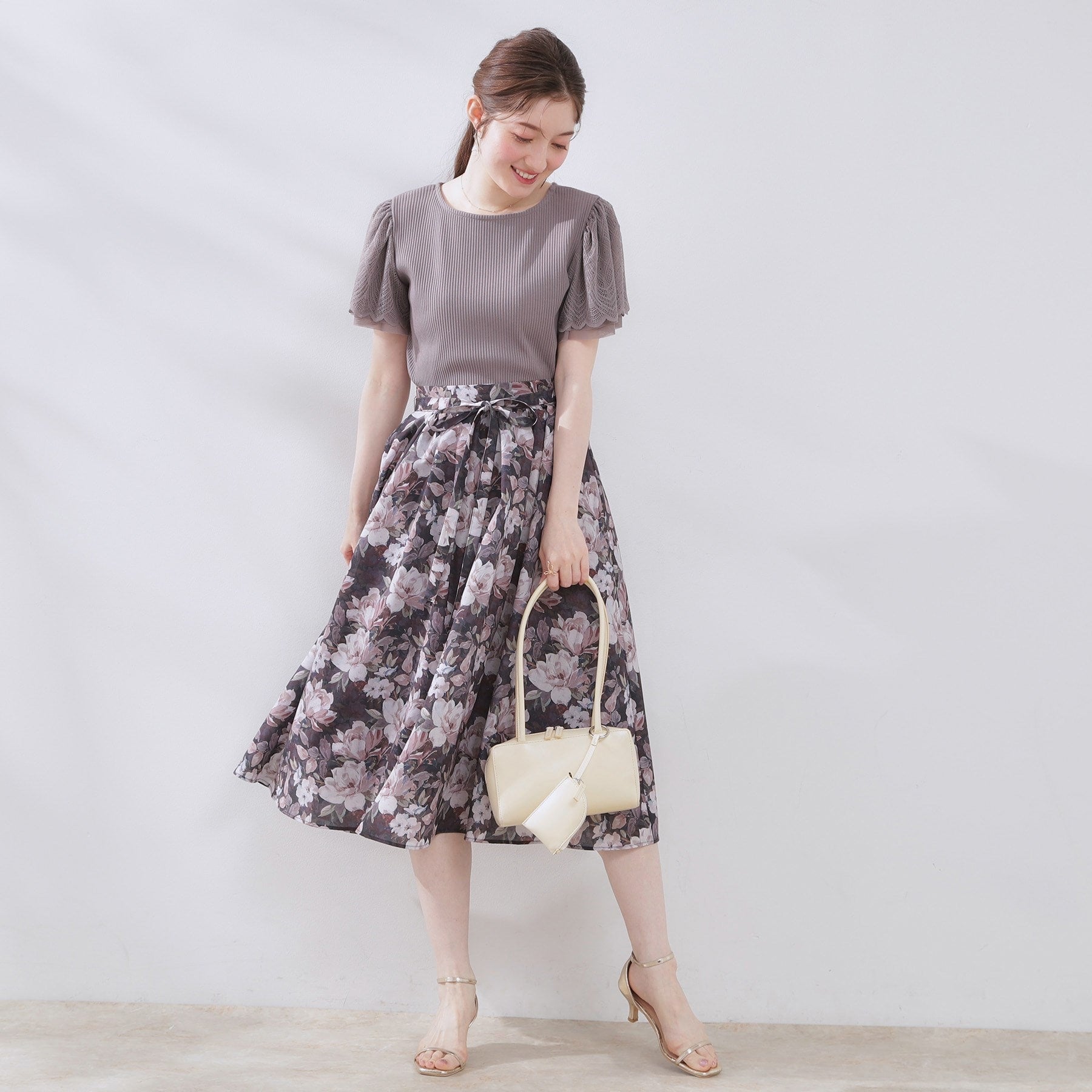 クチュール ブローチ Couture Brooch スクエアロングハンドルバッグ (ブラック(019)) ブラック(019)