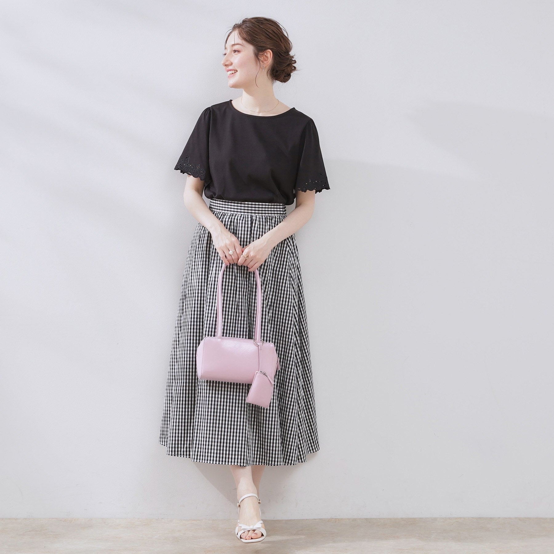 クチュール ブローチ Couture Brooch スクエアロングハンドルバッグ (ブラック(019)) ブラック(019)