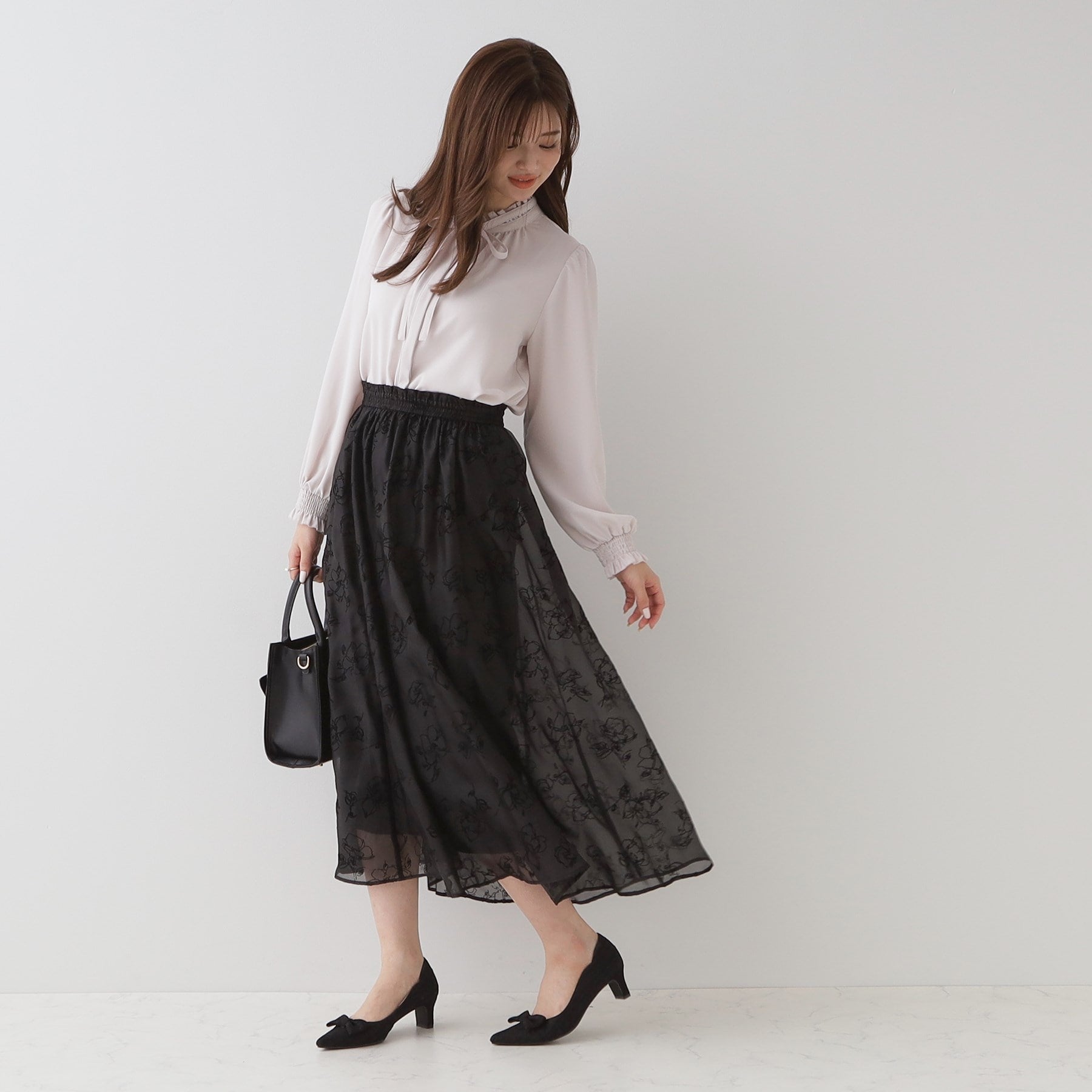 クチュール ブローチ Couture Brooch フロッキーフラワーオーガンジースカート (アイボリー(404)) アイボリー(404)